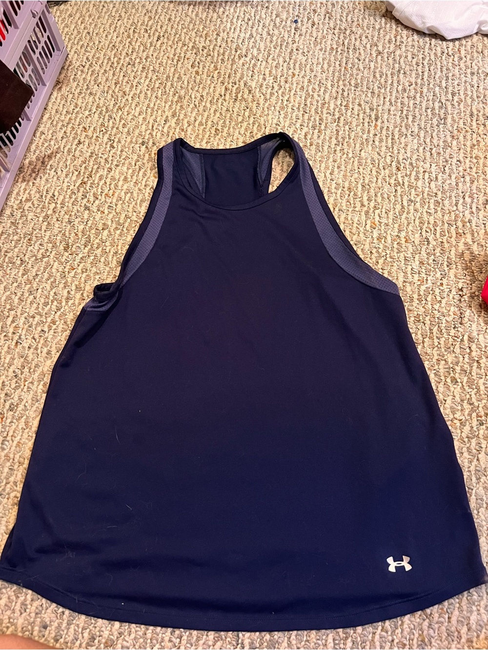 Under Armour Navy Racerback Performance Tank Top